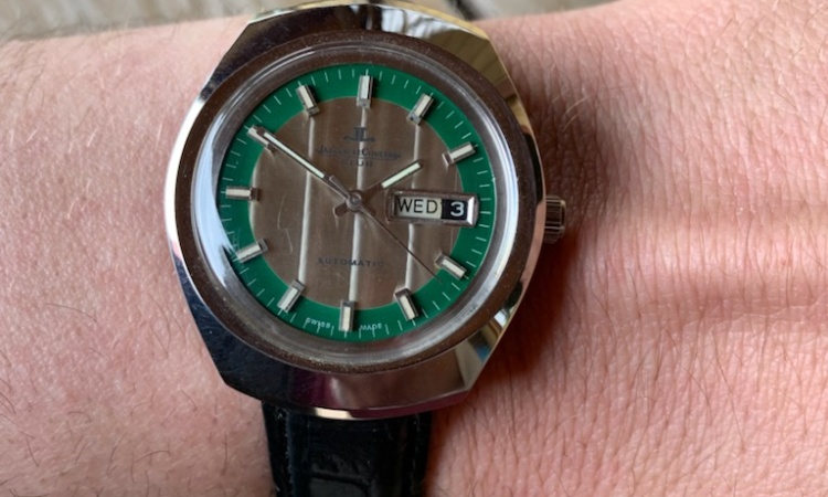 VINTAGE JAEGER LE COULTRE CLUB AUTOMATIC 17 JEWELS MEN's WRIST WATCH Day Date
